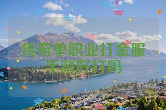 传奇单职业打金服手游好打吗