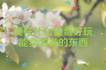 现在什么传奇好玩能卖装备的东西