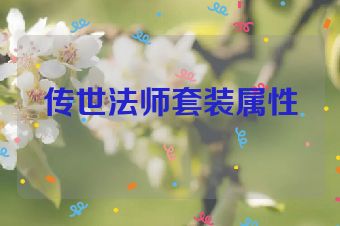 传世法师套装属性
