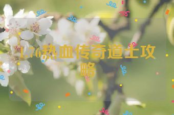 1.76热血传奇道士攻略