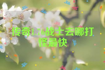 传奇1.76战士去哪打怪最快
