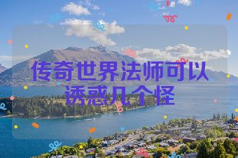 传奇世界法师可以诱惑几个怪