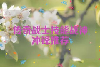 传奇战士技能战神冲锋推荐