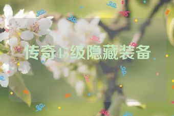 传奇45级隐藏装备