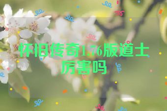 怀旧传奇1.76版道士厉害吗