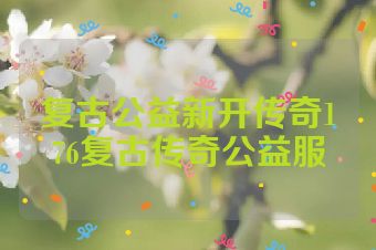 复古公益新开传奇176复古传奇公益服