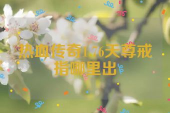热血传奇1.76天尊戒指哪里出