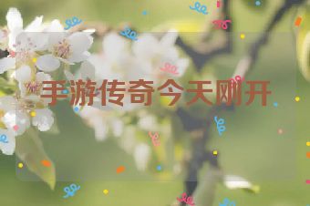 手游传奇今天刚开