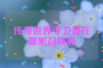 传奇世界守卫者在哪里召唤啊