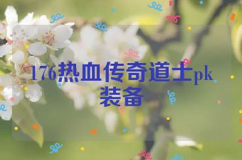 176热血传奇道士pk装备