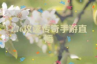 1.76攻速传奇手游直播