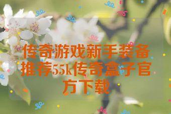 传奇游戏新手装备推荐55k传奇盒子官方下载