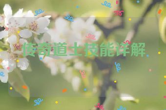 传奇道士技能详解