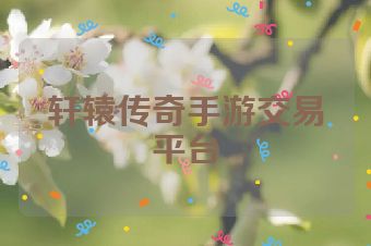 轩辕传奇手游交易平台