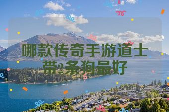 哪款传奇手游道士带2条狗最好