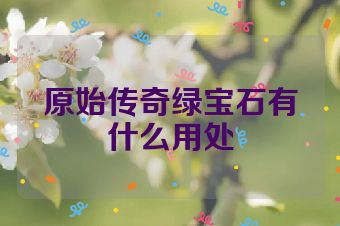 原始传奇绿宝石有什么用处