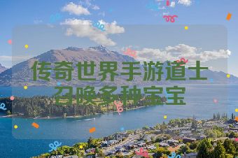 传奇世界手游道士召唤多种宝宝