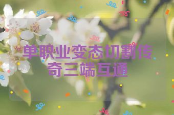 单职业变态切割传奇三端互通