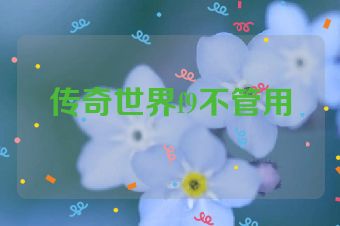 传奇世界f9不管用
