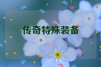 传奇特殊装备