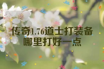 传奇1.76道士打装备哪里打好一点