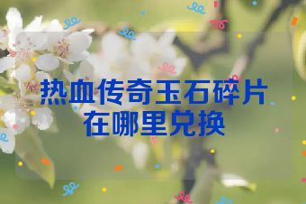 热血传奇玉石碎片在哪里兑换