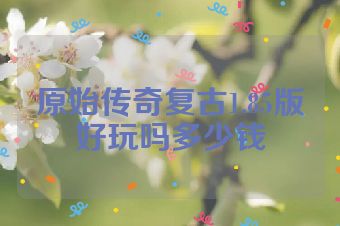 原始传奇复古1.85版好玩吗多少钱