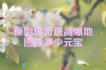 原始传奇进高爆地图要多少元宝