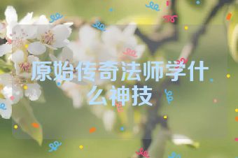 原始传奇法师学什么神技