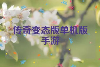 传奇变态版单机版手游