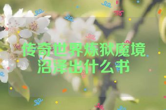 传奇世界炼狱魔境沼泽出什么书