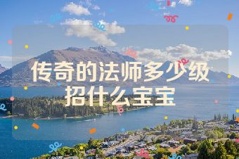 传奇的法师多少级招什么宝宝