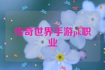 传奇世界手游pk职业