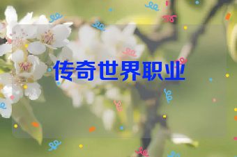 传奇世界职业