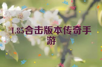 1.85合击版本传奇手游