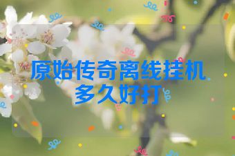 原始传奇离线挂机多久好打