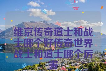 维京传奇道士和战士哪个好传奇世界战士和道士哪个厉害