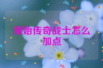 原始传奇战士怎么加点