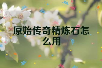原始传奇精炼石怎么用