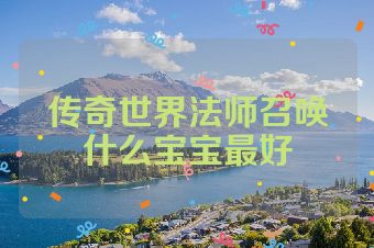 传奇世界法师召唤什么宝宝最好