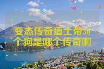 变态传奇道士带30个狗是哪个传奇啊