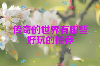 传奇的世界有哪些好玩的推荐
