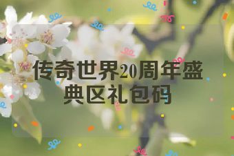 传奇世界20周年盛典区礼包码