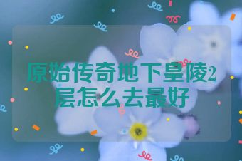 原始传奇地下皇陵2层怎么去最好