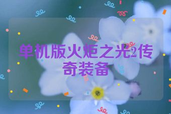 单机版火炬之光2传奇装备
