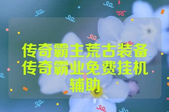 传奇霸主荒古装备传奇霸业免费挂机辅助