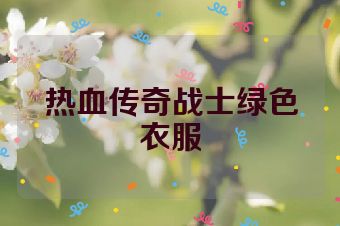 热血传奇战士绿色衣服