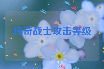 传奇战士攻击等级