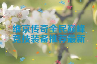维京传奇全民巅峰竞技装备推荐最新