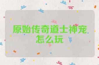 原始传奇道士神宠怎么玩